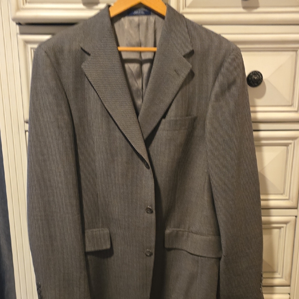 Ted Baker Gray Pinstripe Blazer